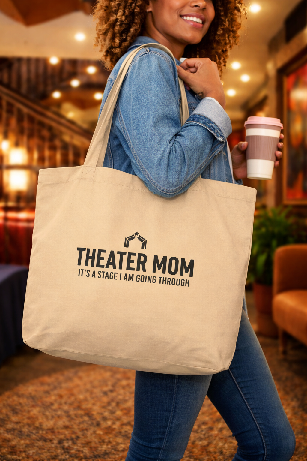 Theater Mom organic Cotton Tote Bag